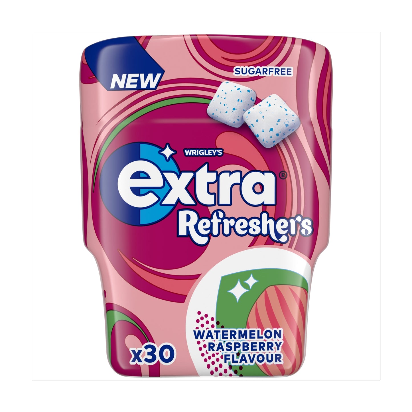 6 x Wrigleys Extra Refreshers Watermelon & Raspberry 67.2G