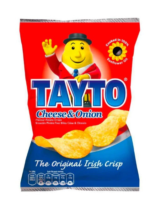 50 x Tayto Cheese & Onion Flavour Potato Crisps 35G